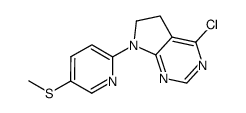 4-chloro-7-[5-(methylthio)-2-pyridinyl]-6,7-dihydro-5H-pyrrolo[2,3-d]pyrimidine Structure