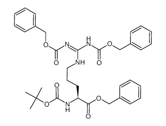 Boc-Arg(Cbz)2-OBn结构式