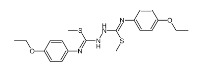 1.6-Bis-<4-ethoxy-phenyl>-S.S-dimethyl-bis-isothioharnstoff结构式