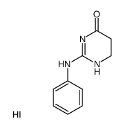 2-Phenylamino-5,6-dihydro-1H-pyrimidin-4-one; hydriodide结构式