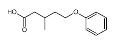3-methyl-5-phenoxy-valeric acid Structure