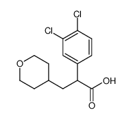 2-(3,4-dichloro-phenyl)-3-(tetrahydro-pyran-4-yl)-propionic acid Structure