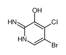 2-AMINO-5-BROMO-4-CHLORO-3-HYDROXYPYRIDINE structure