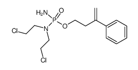 3-phenyl-3-butenyl N,N-bis(2-chloroethyl)phosphorodiamidate结构式