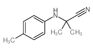 2-Methyl-2-[(4-methylphenyl)amino]propanenitrile Structure