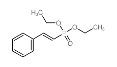 Phosphonic acid,P-(2-phenylethenyl)-, diethyl ester Structure