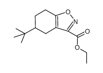 5-tert-butyl-4,5,6,7-tetrahydro-benzo[d]isoxazole-3-carboxylic acid ethyl ester结构式