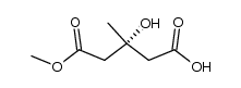 methyl (R)-3-hydroxy-3-methylglutarate结构式