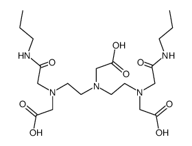 6-carboxymethyl-3,9-bis(propylcarbamoylmethyl)-3,6,9-triazaundecanedioic acid Structure