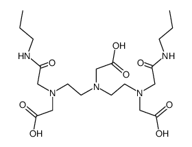 6-carboxymethyl-3,9-bis(propylcarbamoylmethyl)-3,6,9-triazaundecanedioic acid结构式