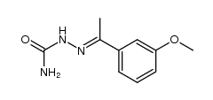 1-(3-methoxy-phenyl)-ethanone semicarbazone Structure