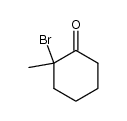 2-bromo-2-(methyl)cyclohexanone结构式