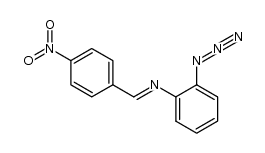 (E)-2-azido-N-(4-nitrobenzylidene)aniline Structure