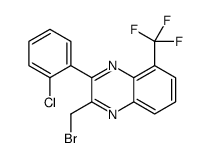 2-(bromomethyl)-3-(2-chlorophenyl)-5-(trifluoromethyl)quinoxaline Structure