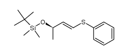 (R)-tert-butyldimethyl((4-(phenylthio)but-3-en-2-yl)oxy)silane结构式