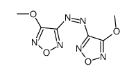 bis(4-methoxy-1,2,5-oxadiazol-3-yl)diazene结构式