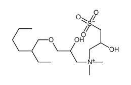1-Propanaminium, 3-(2-ethylhexyl)oxy-2-hydroxy-N-(2-hydroxy-3-sulfopropyl)-N,N-dimethyl-, inner salt结构式