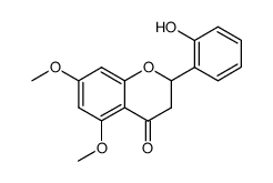 2-(2-hydroxyphenyl)-5,7-dimethoxychroman-4-one Structure