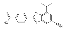 4-(5-cyano-7-isopropylbenzo[d]oxazol-2-yl)benzoic acid Structure