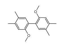 2,2'-Dimethoxy-4,5,4',5'-tetramethyl-biphenyl Structure