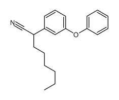 2-(3-phenoxyphenyl)octanenitrile结构式