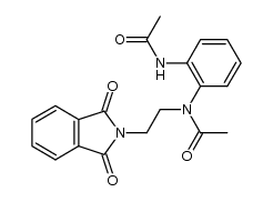 N-[2-(N-acetyl-2-acetylamino-anilino)-ethyl]-phthalimide Structure