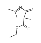 ethyl 3,5-dimethyl-2-methylene-3,4-dihydro-2H-pyrrole-3-carboxylate结构式