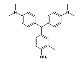 (4-amino-3-methyl-phenyl)-bis-(4-dimethylamino-phenyl)-methane结构式