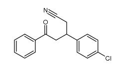 3-(4-chlorophenyl)-5-oxo-5-phenylpentanenitrile结构式