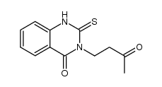 3-(3-oxobutyl)-2-thioxoquinazolin-4-one结构式