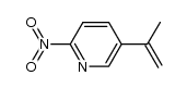 2-nitro-5-(prop-1-en-2-yl)pyridine结构式