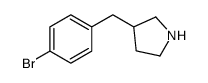 3-[(4-bromophenyl)methyl]pyrrolidine Structure