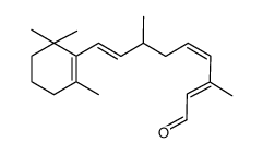 (2E,4Z,8E)-3,7-Dimethyl-9-(2,6,6-trimethyl-cyclohex-1-enyl)-nona-2,4,8-trienal结构式