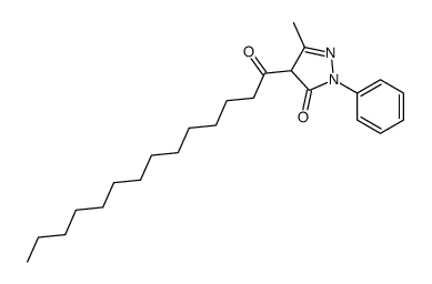 5-methyl-2-phenyl-4-tetradecanoyl-4H-pyrazol-3-one结构式