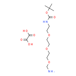 N-Boc-2,2μ-[oxybis(ethylenoxy)]diethylamine oxalate salt结构式