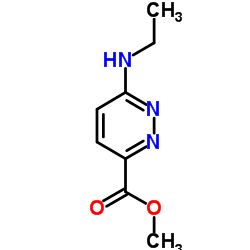 Methyl 6-(ethylamino)-3-pyridazinecarboxylate Structure