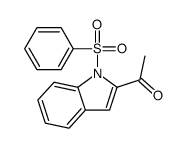 1-[1-(benzenesulfonyl)indol-2-yl]ethanone Structure