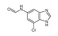 Formamide, N-(7-chloro-1H-benzimidazol-5-yl)- (9CI)结构式