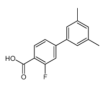 4-(3,5-dimethylphenyl)-2-fluorobenzoic acid结构式