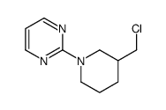 2-[3-(氯甲基)-1-哌啶基]嘧啶结构式