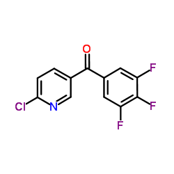 (6-Chloro-3-pyridinyl)(3,4,5-trifluorophenyl)methanone structure