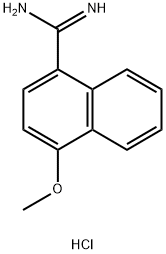 4-Methoxy-naphthalene-1-carboxamidine hydrochloride结构式