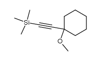 ((1-methoxycyclohexyl)ethynyl)trimethylsilane结构式