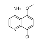 4-Amino-8-chloro-5-methoxyquinoline Structure