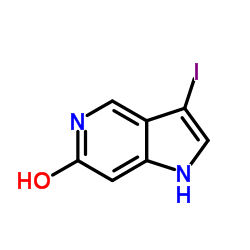 3-Iodo-1,5-dihydro-6H-pyrrolo[3,2-c]pyridin-6-one结构式