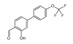 2-hydroxy-4-[4-(trifluoromethoxy)phenyl]benzaldehyde结构式