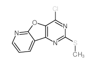 4-Chloro-2-(methylsulfanyl)pyrido[3',2':4,5]furo-[3,2-d]pyrimidine结构式