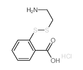 Benzoic acid,2-[(2-aminoethyl)dithio]-, hydrochloride (1:1)结构式