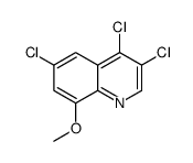 8-Methoxy-3,4,6-trichloroquinoline Structure