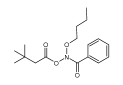 N-butoxy-N-(3,3-dimethylbutanoyloxy)benzamide结构式